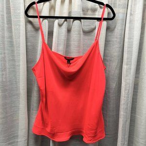 Neon Watermelon Pink Banana Republic Tank XL Crepe